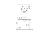 VitrA Outline Recycled 7992B066-0016 Çanak Lavabo, Mat Bej
